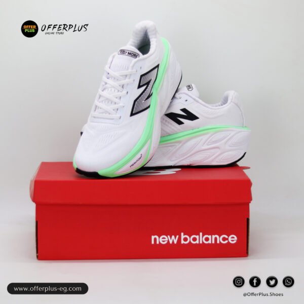 ⁦New Balance Fresh Foam X More v5 Sneakers 2025- White⁩ - الصورة ⁦4⁩