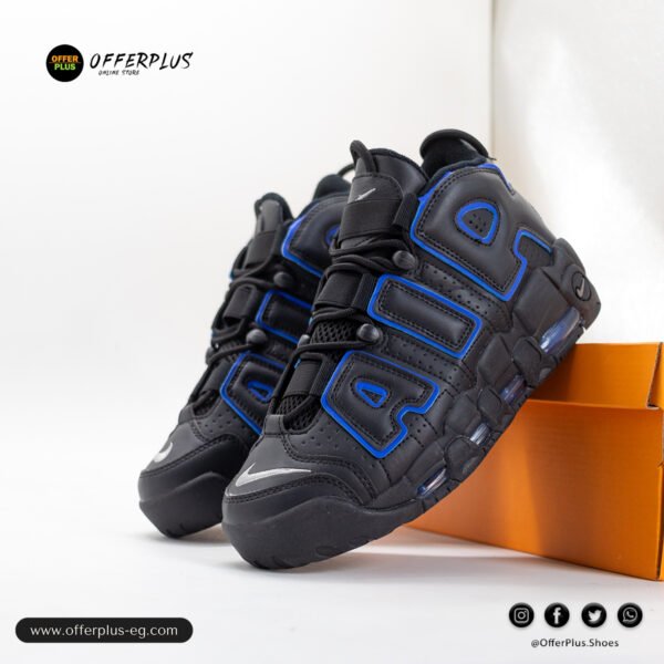 ⁦Nike Air more Uptempo Sports 2025-Black&Blue⁩ - الصورة ⁦9⁩