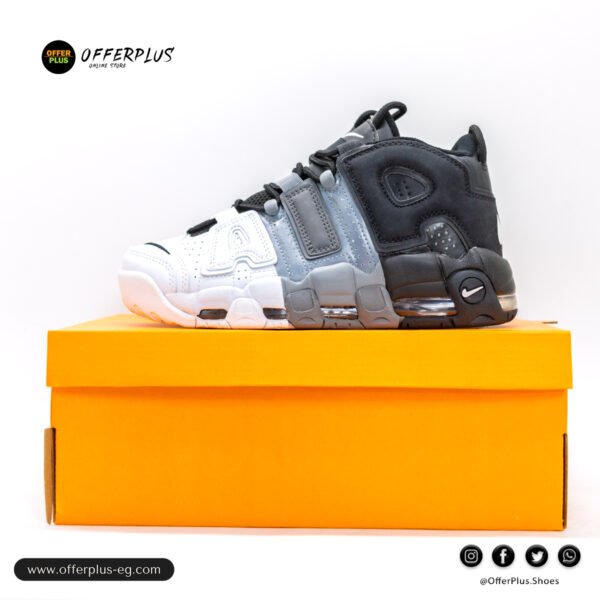 ⁦Nike Air more Uptempo Sports 2025-Black&Grey⁩ - الصورة ⁦6⁩