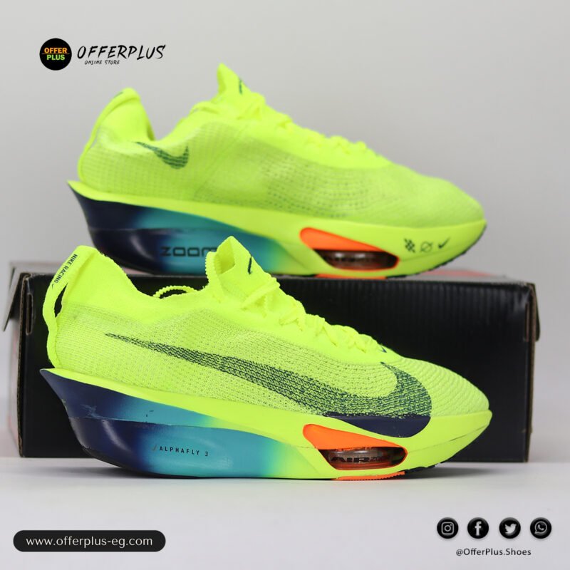⁦Nike Air Zoomx AlphaFly 3 Sneakers 2025-Yellow⁩ - الصورة ⁦9⁩