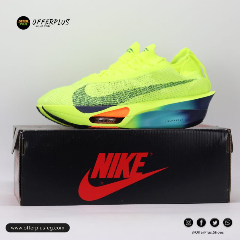 ⁦Nike Air Zoomx AlphaFly 3 Sneakers 2025-Yellow⁩ - الصورة ⁦2⁩