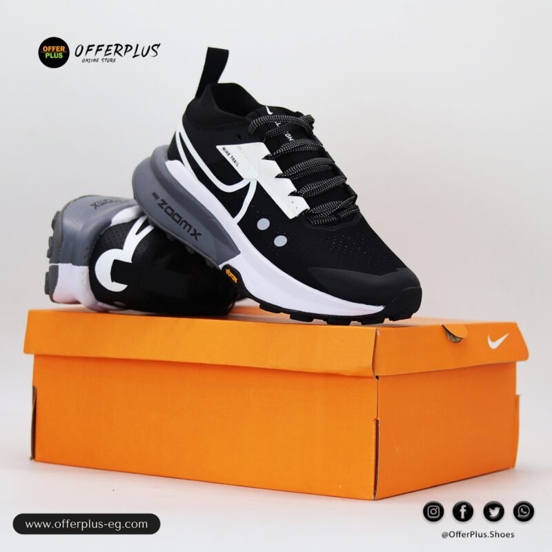 ⁦Nike Zegama Trail 2 Sneakers 2025_Black&White⁩ - الصورة ⁦5⁩