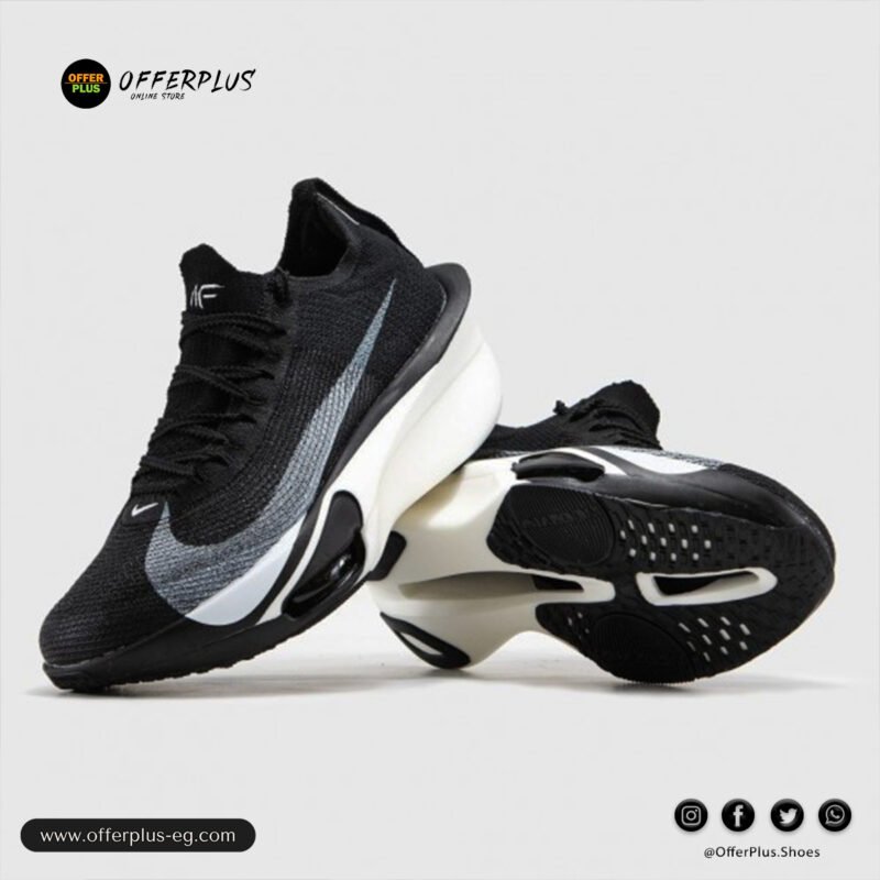 ⁦Nike Air Zoomx AlphaFly 3 Sneakers 2025-Black&White⁩ - الصورة ⁦3⁩