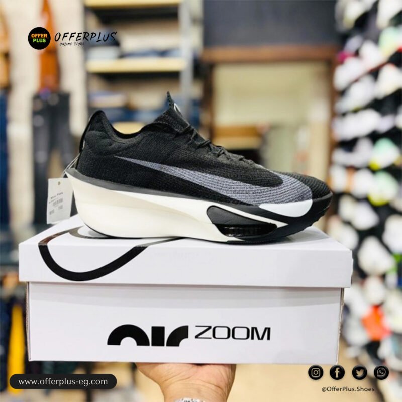 ⁦Nike Air Zoomx AlphaFly 3 Sneakers 2025-Black&White⁩ - الصورة ⁦2⁩