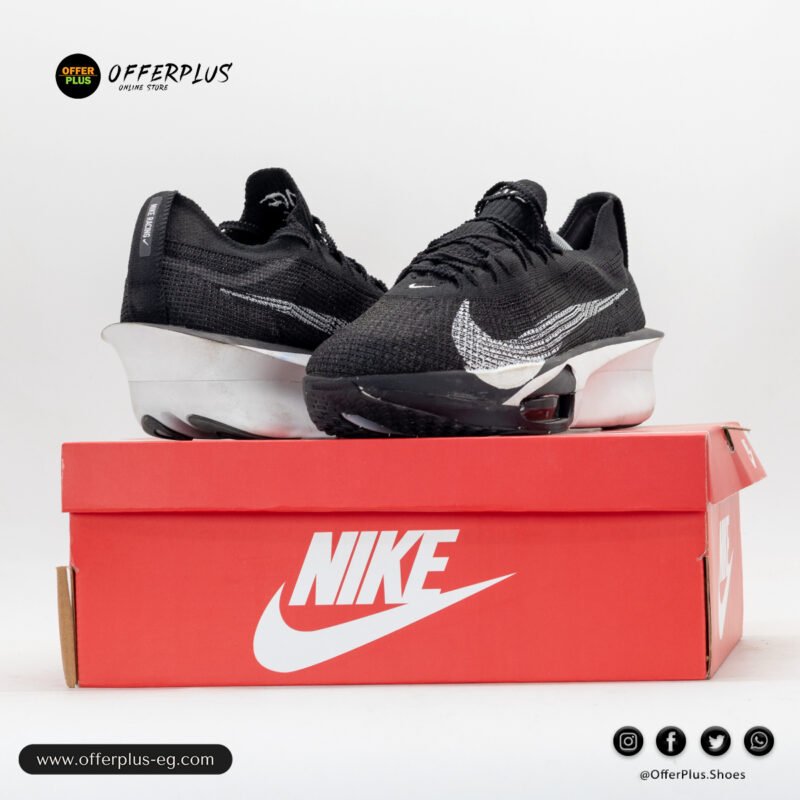 ⁦Nike Air Zoomx AlphaFly 3 Sneakers 2025-Black&White⁩ - الصورة ⁦5⁩