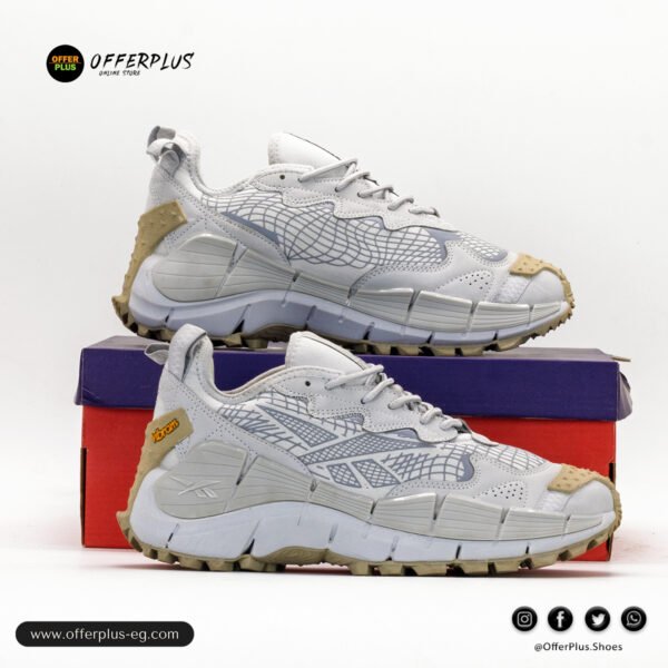 ⁦Reebok Zig Kinetica II Edge The Flintstones Mens 2025 -Grey⁩ - الصورة ⁦5⁩