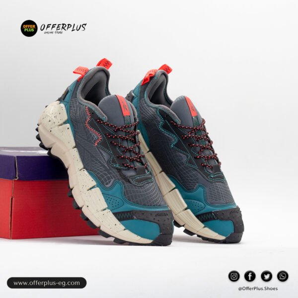 ⁦Reebok Zig Kinetica II Edge The Flintstones Mens 2025 -Grey2⁩ - الصورة ⁦4⁩