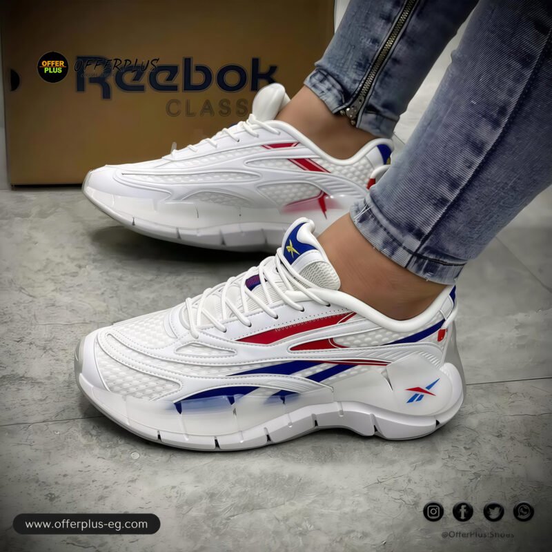 ⁦Reebok Zig Kinetica 2.5 Classic 2025– White&Red⁩ - الصورة ⁦3⁩