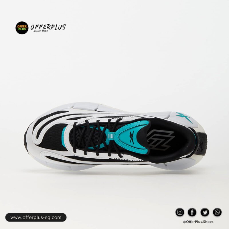 ⁦Reebok Zig Kinetica 2.5 Classic 2025– White&Black⁩ - الصورة ⁦3⁩
