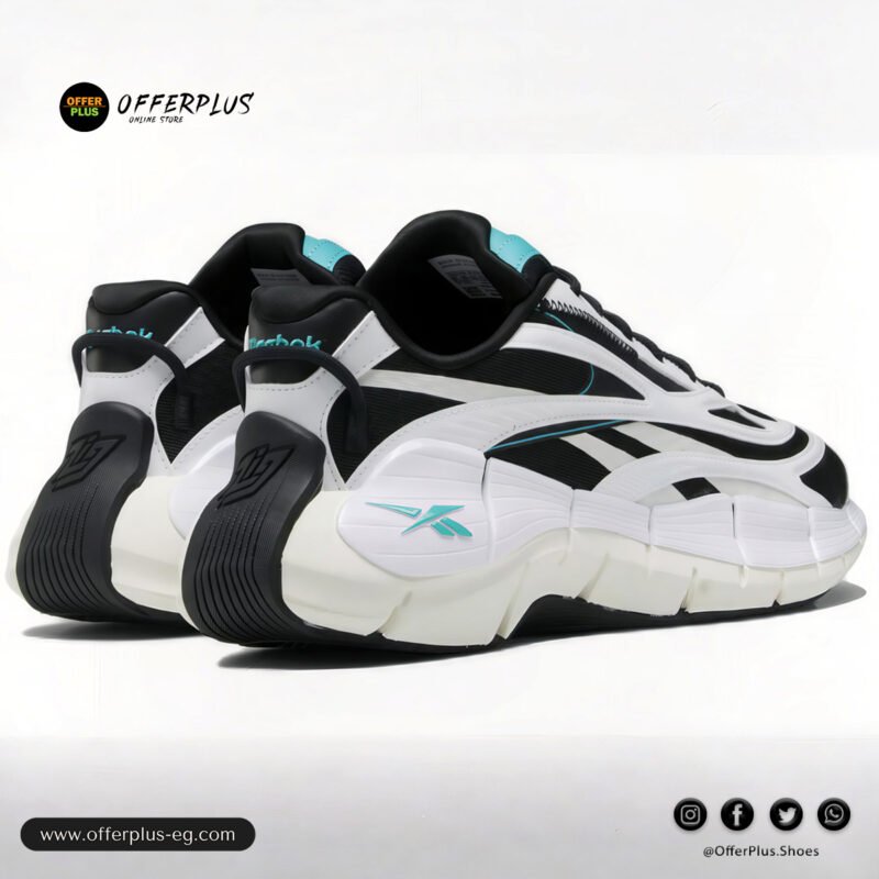 ⁦Reebok Zig Kinetica 2.5 Classic 2025– White&Black⁩ - الصورة ⁦4⁩