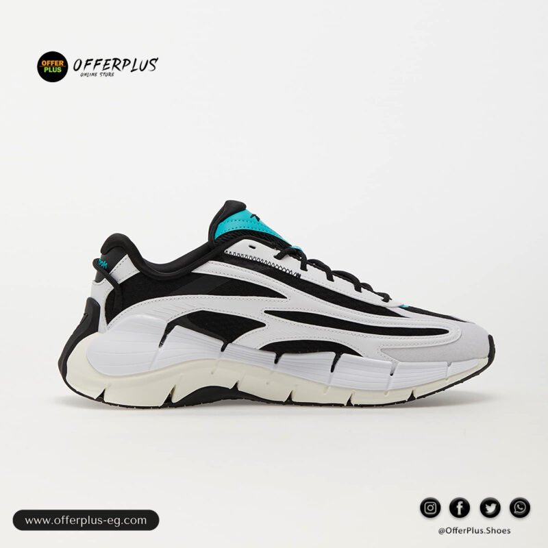 ⁦Reebok Zig Kinetica 2.5 Classic 2025– White&Black⁩ - الصورة ⁦7⁩