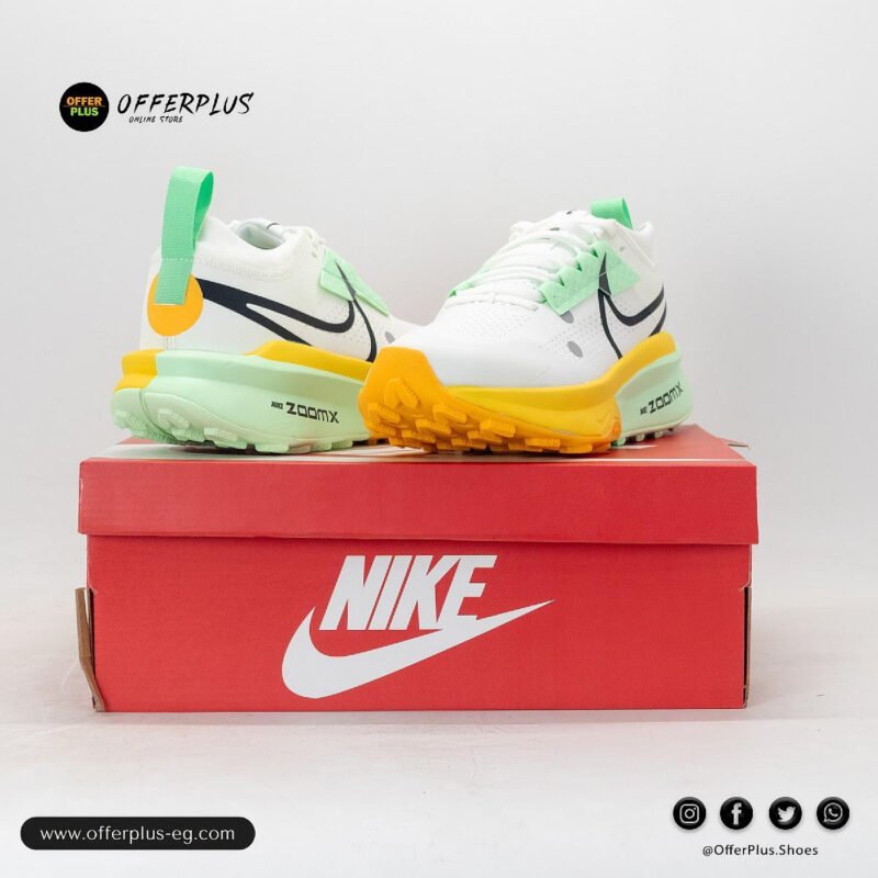 ⁦Nike Zegama Trail 2 Sneakers 2025_White_Yellow⁩ - الصورة ⁦5⁩