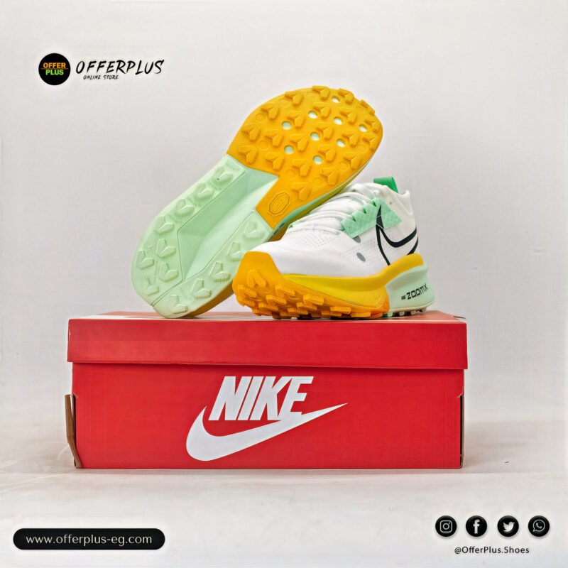 ⁦Nike Zegama Trail 2 Sneakers 2025_White_Yellow⁩ - الصورة ⁦7⁩