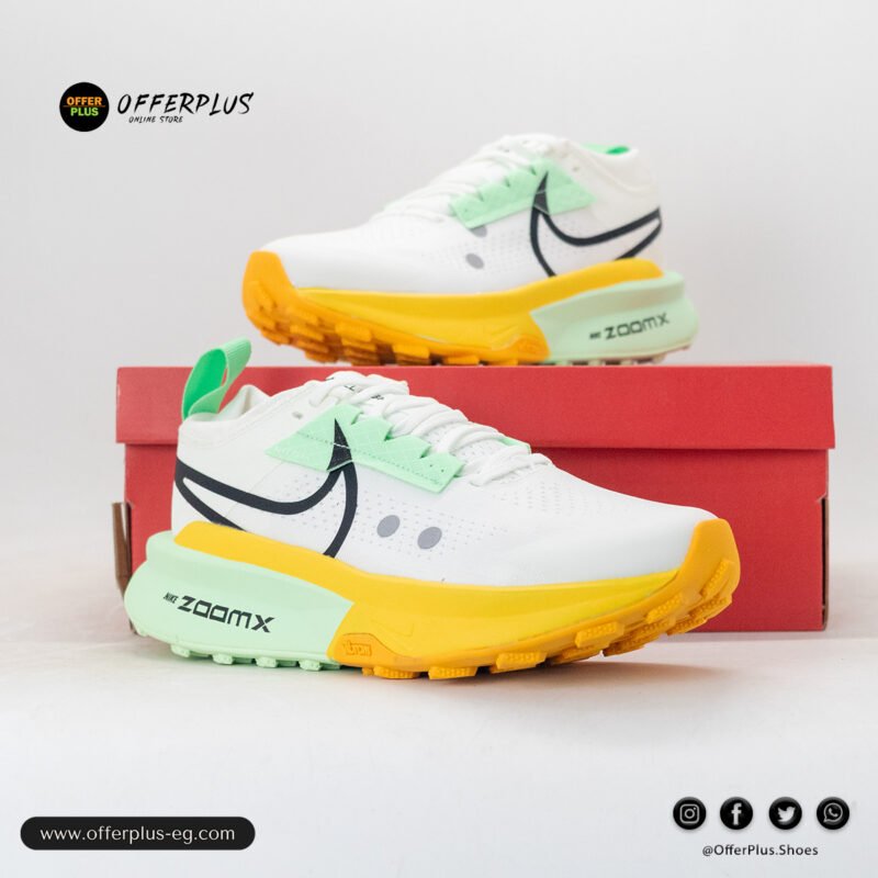 ⁦Nike Zegama Trail 2 Sneakers 2025_White_Yellow⁩ - الصورة ⁦2⁩