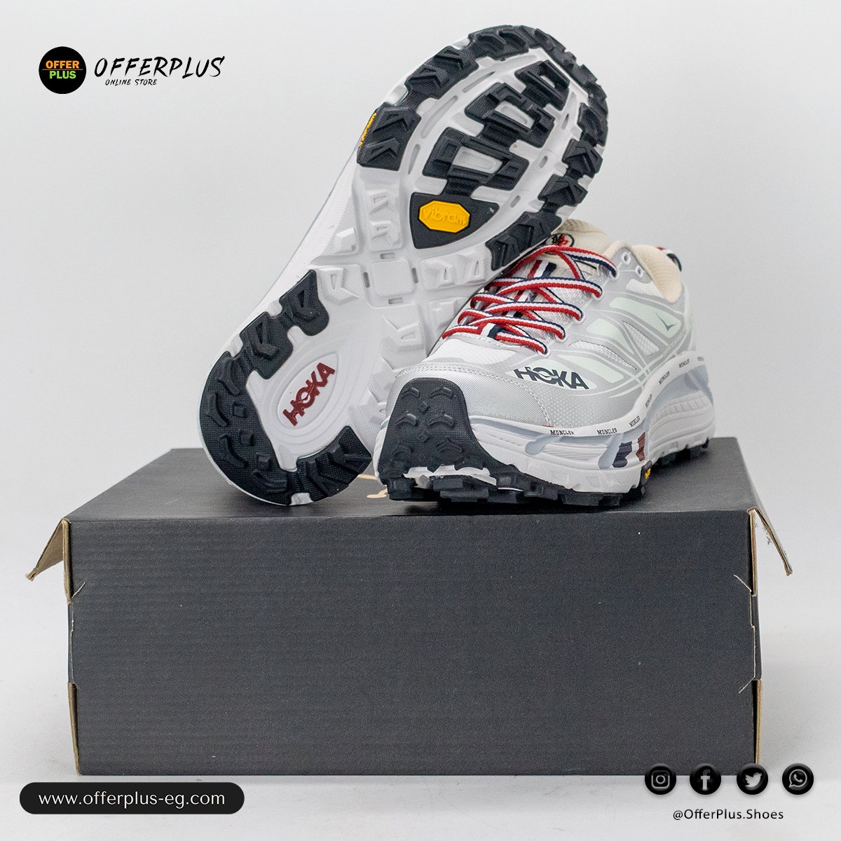 HOKA Mafate Speed – White (side view)